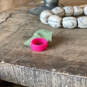 Pink silicone ring